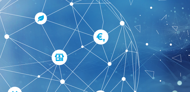 Datenwolke symbolisch für connected data spaces