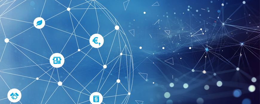 Datenwolke symbolisch für connected data spaces
