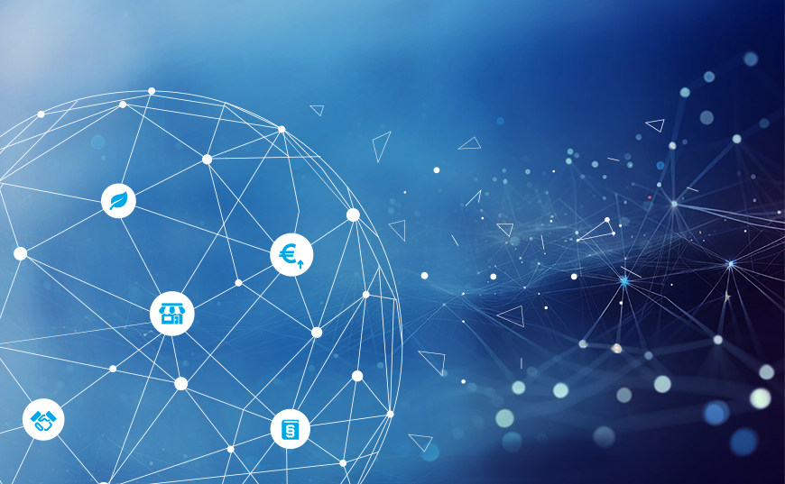 Datenwolke symbolisch für connected data spaces