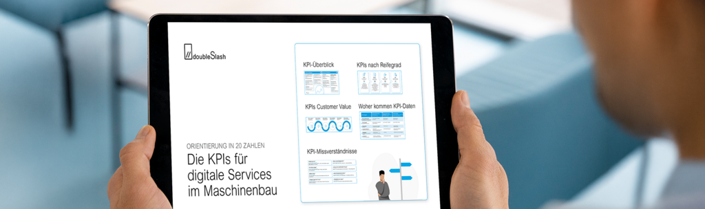 Mockup: Tablet mit Vorschaubild KPI Guide