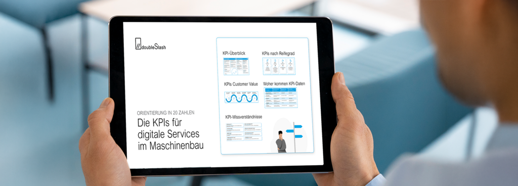 Mockup: Tablet mit Vorschaubild KPI Guide