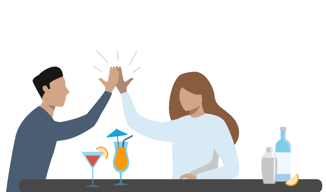 Illustration von Teammitgliedern