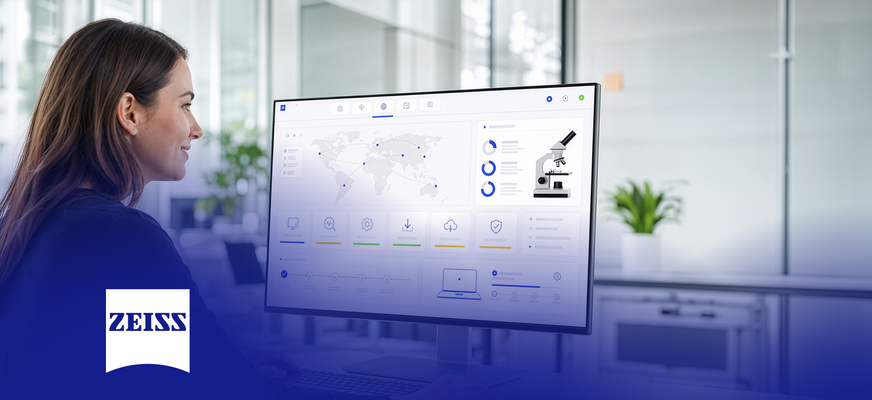 ZEISS Predictive-Service-Dashboard mit globalen Daten und Analysefunktionen. – KI-generiertes Bild