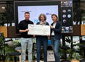 Spendenübergabe an die Lebenshilfe für 116.076 erreichte Kilometer