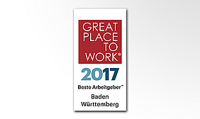 Auszeichnung Bester Arbeitgeber 2017 in Baden-Würrtemberg
