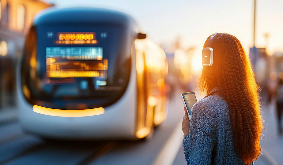 Nutzerinformation via App über autonomes Shuttle