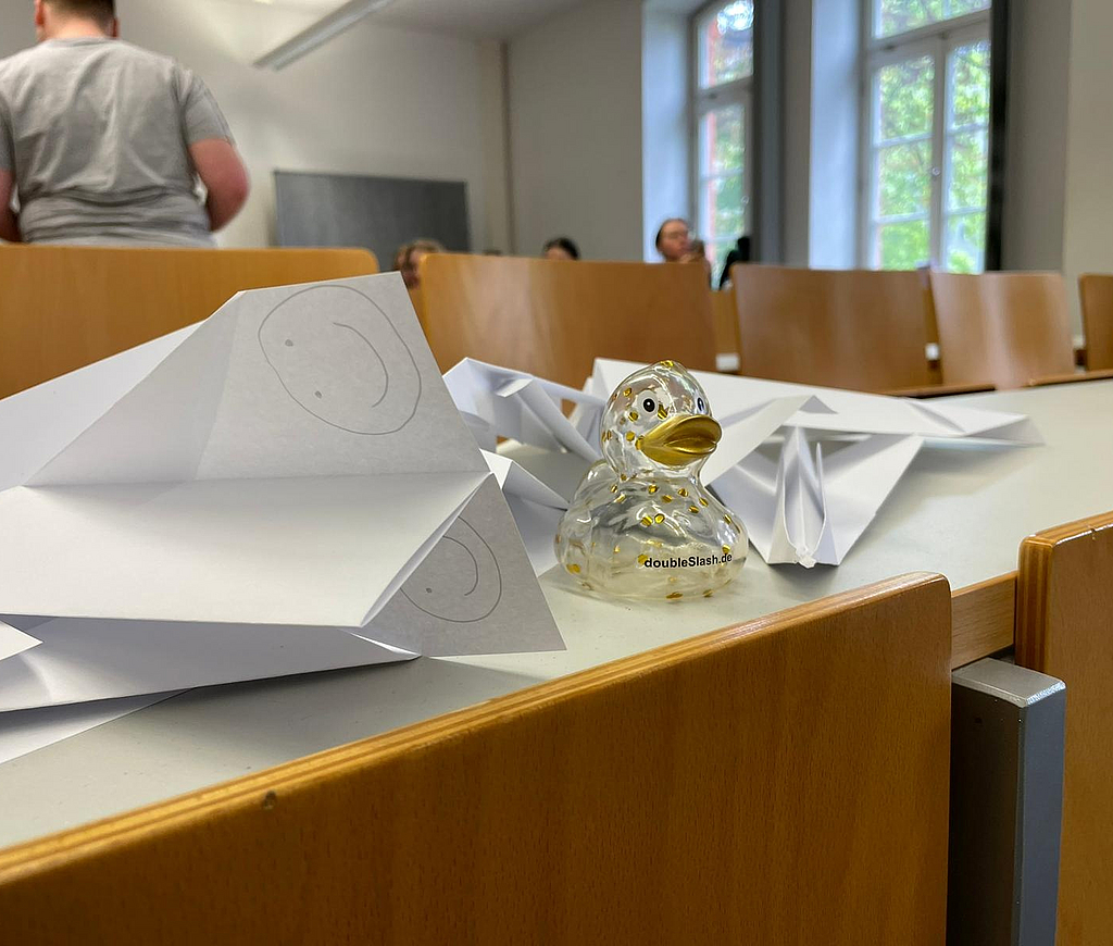 Gummiente in der Vorlesung