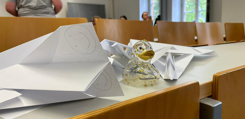 Gummiente in der Vorlesung