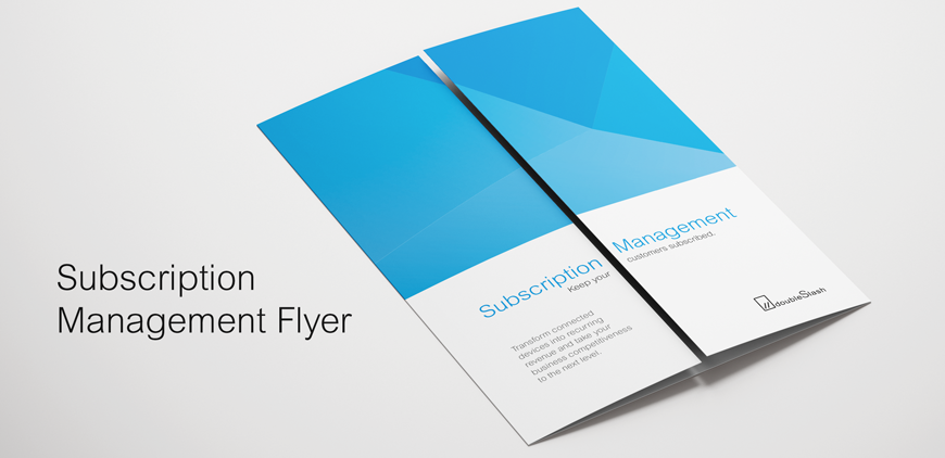 Subscription Management Flyer doubleSlash