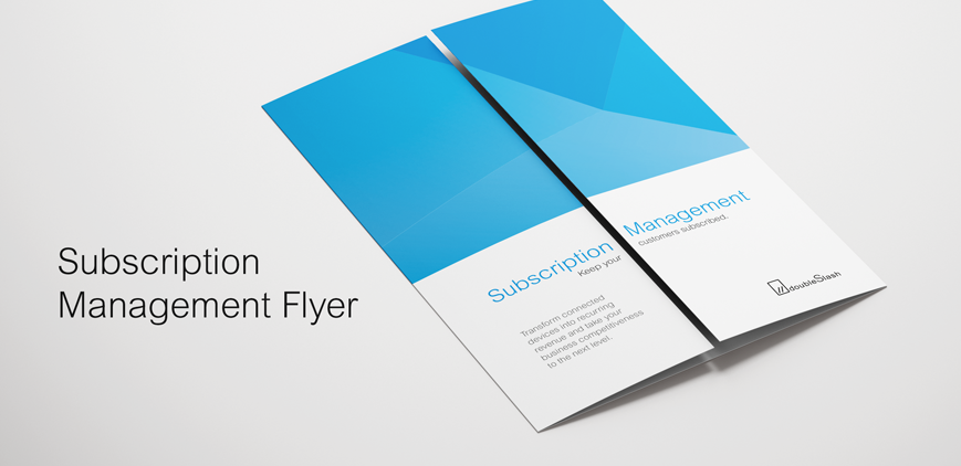 Subscription Management Flyer doubleSlash