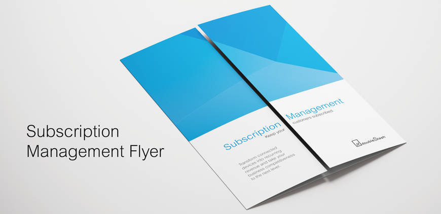 Subscription Management Flyer doubleSlash