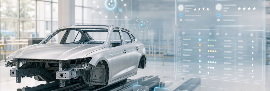 AI-based classification in automotive production.