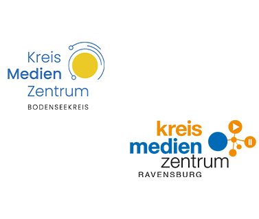 Zwei Logos mit KMZ Ravensburg und KMZ Bodensee