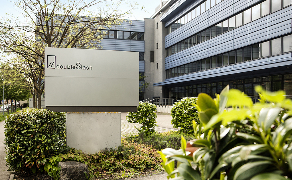 Aufnahme von Außenansicht des Gebäudes am Standort Stuttgart doubleSlash