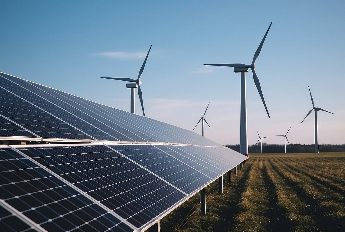 Inclusion of solar systems and wind turbines