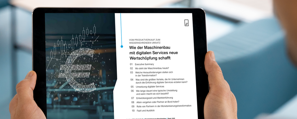 Mockup: Whitepaper Vorschau auf Tablet-Bildschirm
