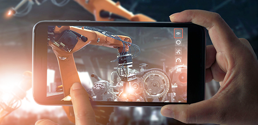 Aufnahme in der Smartphone vollautomatisierte Maschinen aufnimmt
