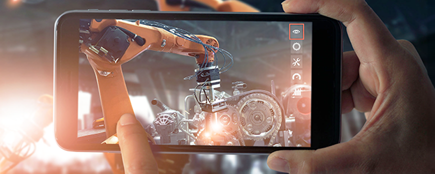 Aufnahme in der Smartphone vollautomatisierte Maschinen aufnimmt