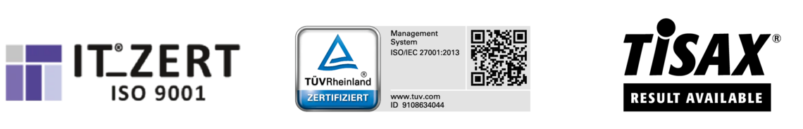 Siegel ISO und TISAX