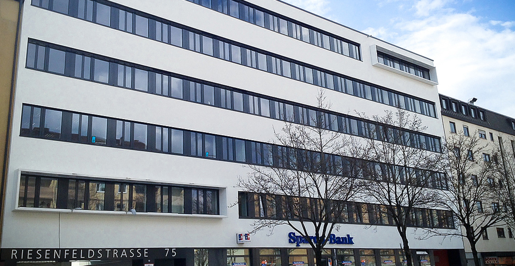 Aufnahme von Außenansicht des Gebäudes von doubleSlash in München