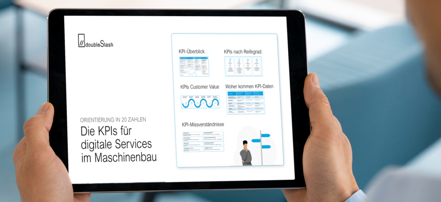 Mockup: Tablet mit Vorschaubild KPI Guide