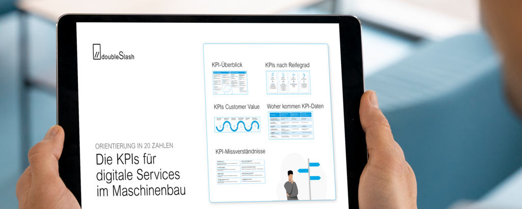 Mockup: Tablet mit Vorschaubild KPI Guide