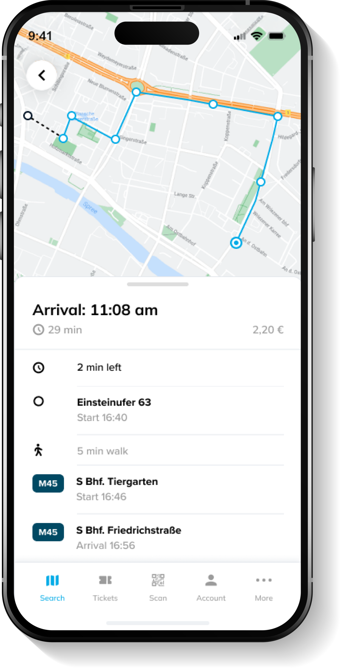 UI ZF Mobility Assistant Pick me up Darstellung