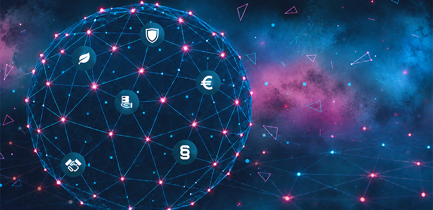 Datenwolke symbolisch für Connected Dataspaces