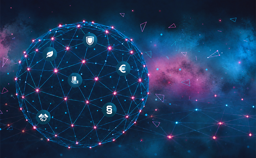Datenwolke symbolisch für Connected Dataspaces