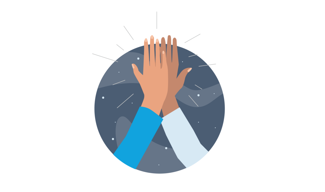 High five illustration