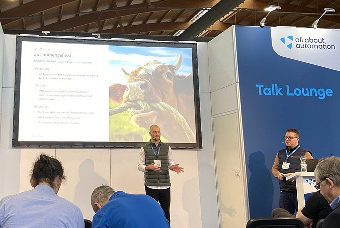 Jonas Kaltenbach hält Vortrag auf der aaa 