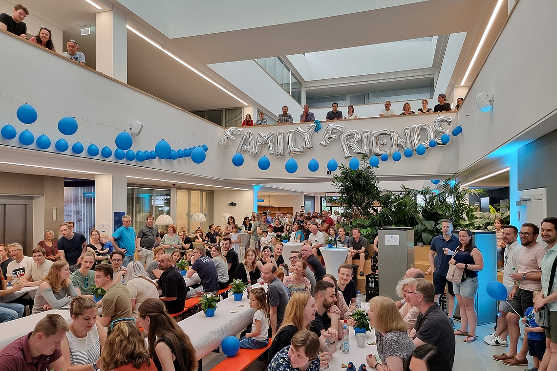 Summer party in the atrium