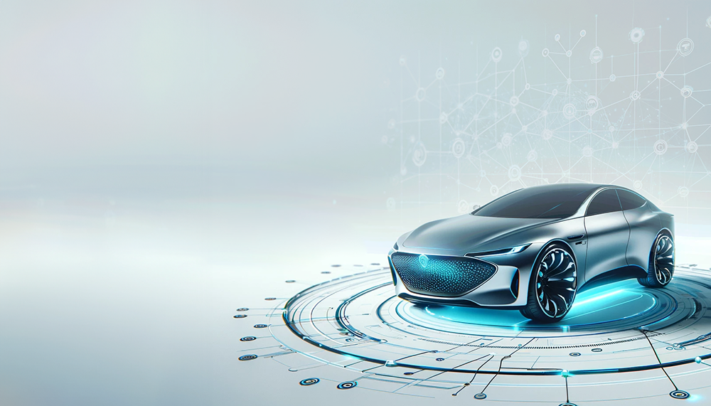 Futuristic autonomous car – KI-generiertes Bild