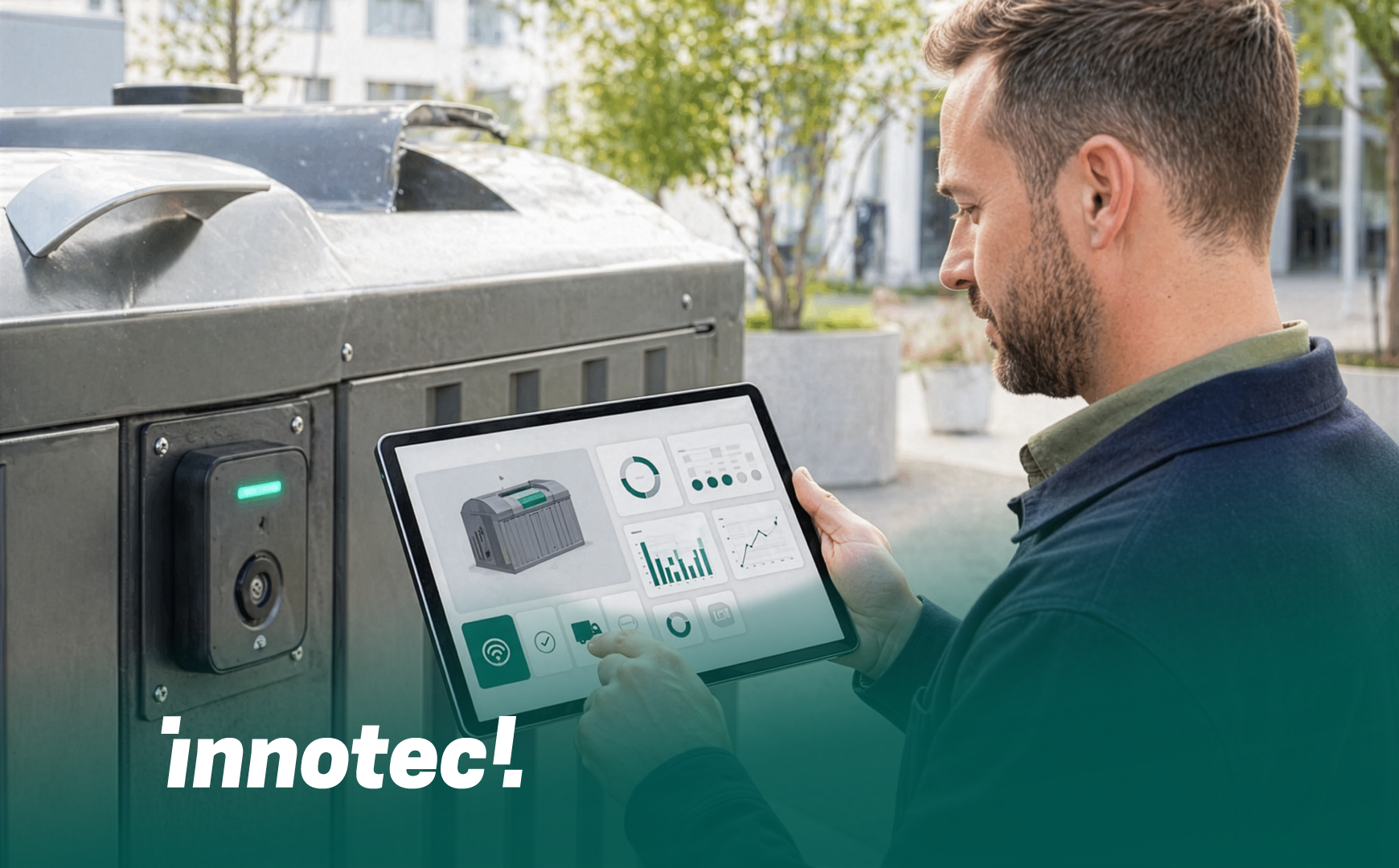 Innotec, digitaler Zwilling von Müllschleussen